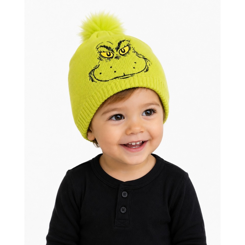 The Grinch Beanie With Mittens Toddler One Size Green